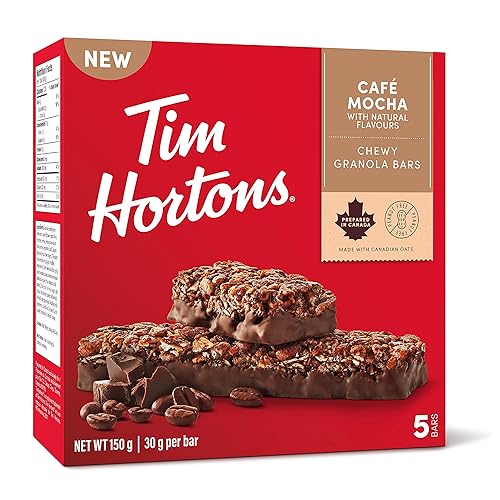 Tim Hortons Café Mocha Granola Bars, 150g/5.25 oz., {Imported from Canada} - Café Mocha