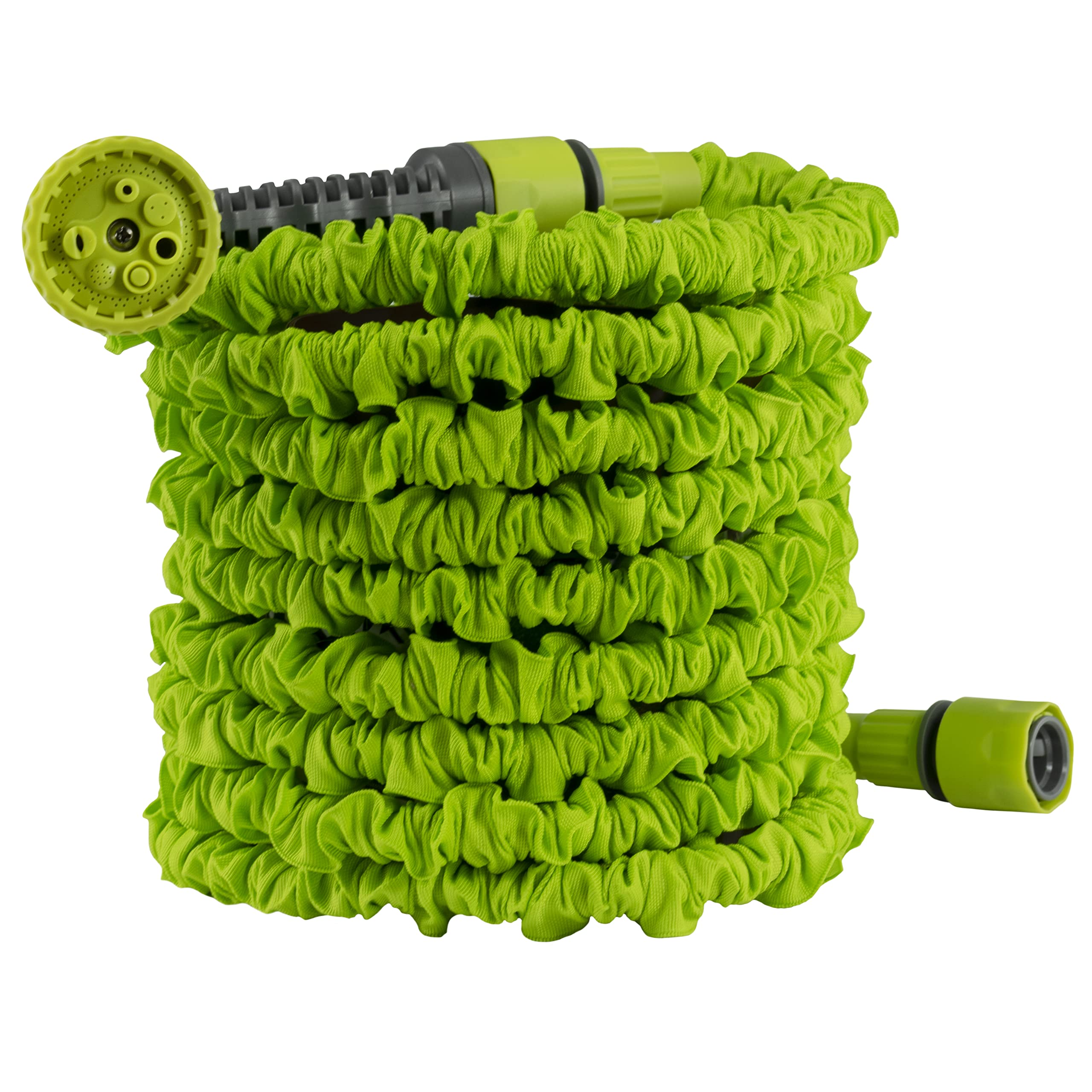 Cost Wise Green Expandable Garden Hose Pipe Spray Gun Flexible Stretch Pipes 50-150Ft (15-45M )