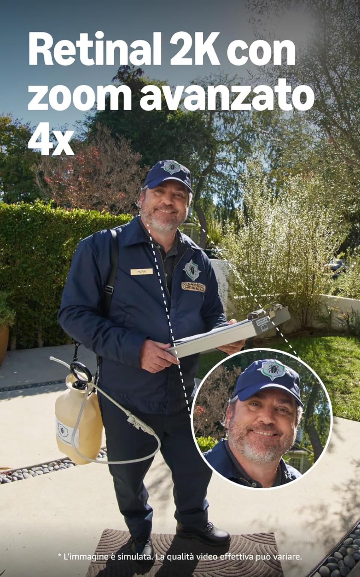 Ring Wired Video Doorbell (ultimo modello.) | Videocitofono con videocamera | Retinal 2K, zoom avanzato 6x | Ampio campo visivo | Prova gratuita di 30 giorni del piano di abbonamento Ring