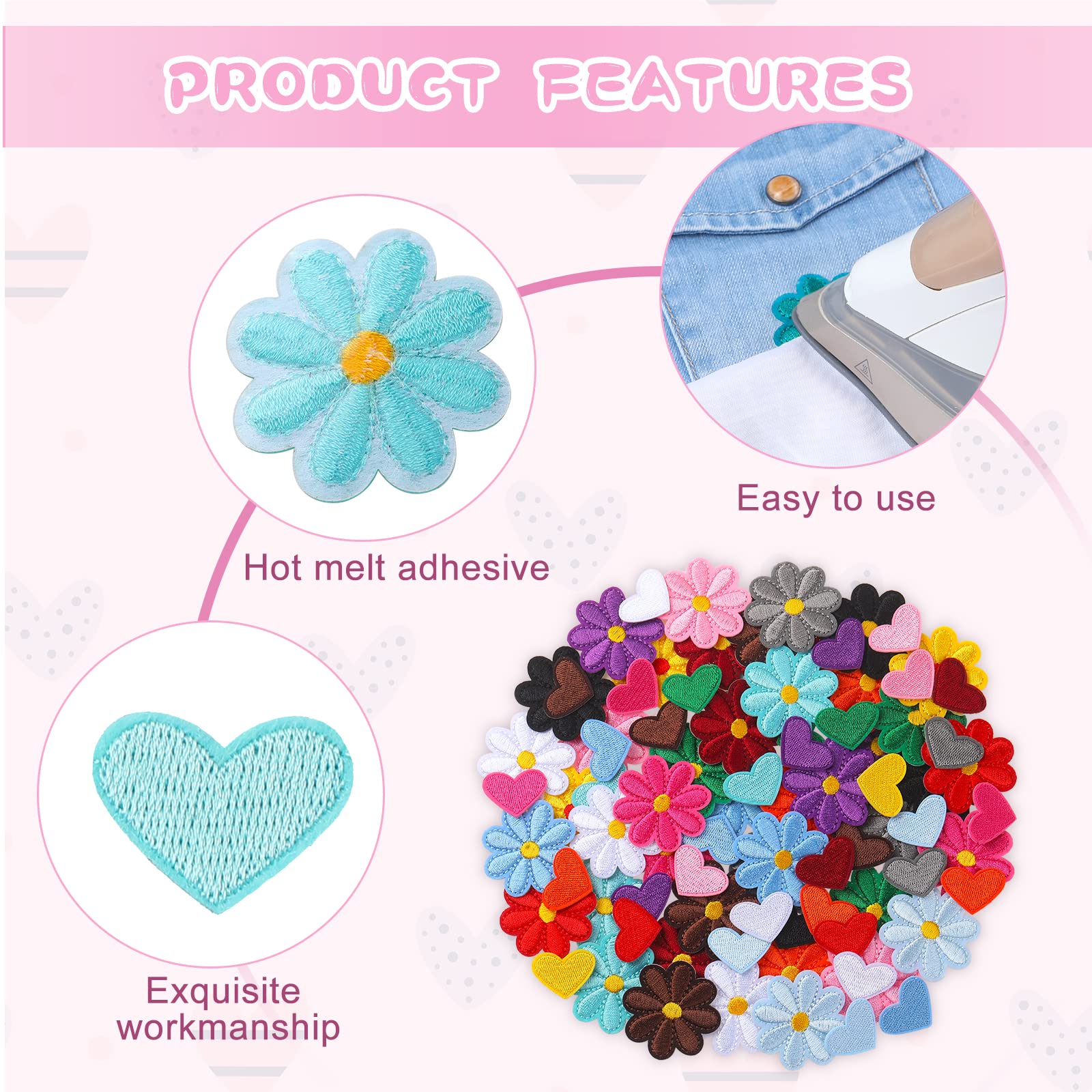 Toppa Ricamata Con Rosa E Paillettes 3D - 34x16 Cm - Da Cucire Su Giacca, Jeans, Zaino - DIY Fai Da Te