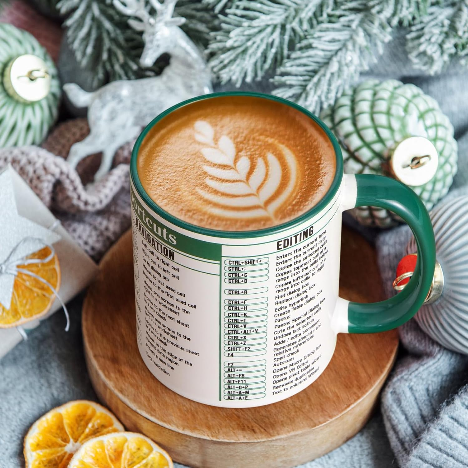 Cabtnca Funny Excel Mug, Accountant Gifts for Women Men, Christmas Birthday Gifts for Accountants CPA Coworkers Accounting Student, Excel Super Shortcuts Mug, 11 Oz - Image 4