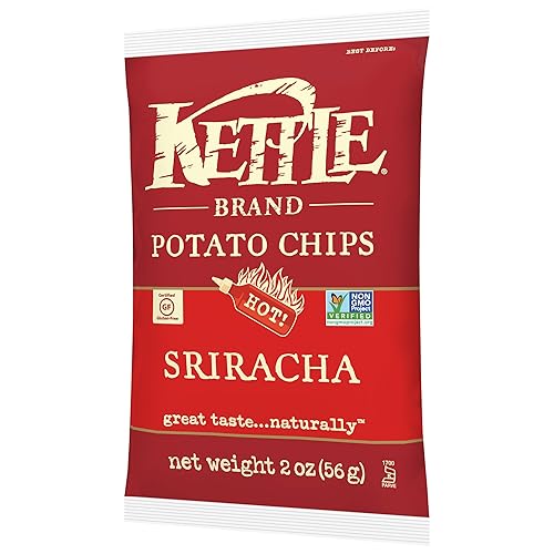 Vista 102 de Kettle Brand Papas fritas, papas fritas con ajo y parmesano, 7.5 onzas (paquete de 12)