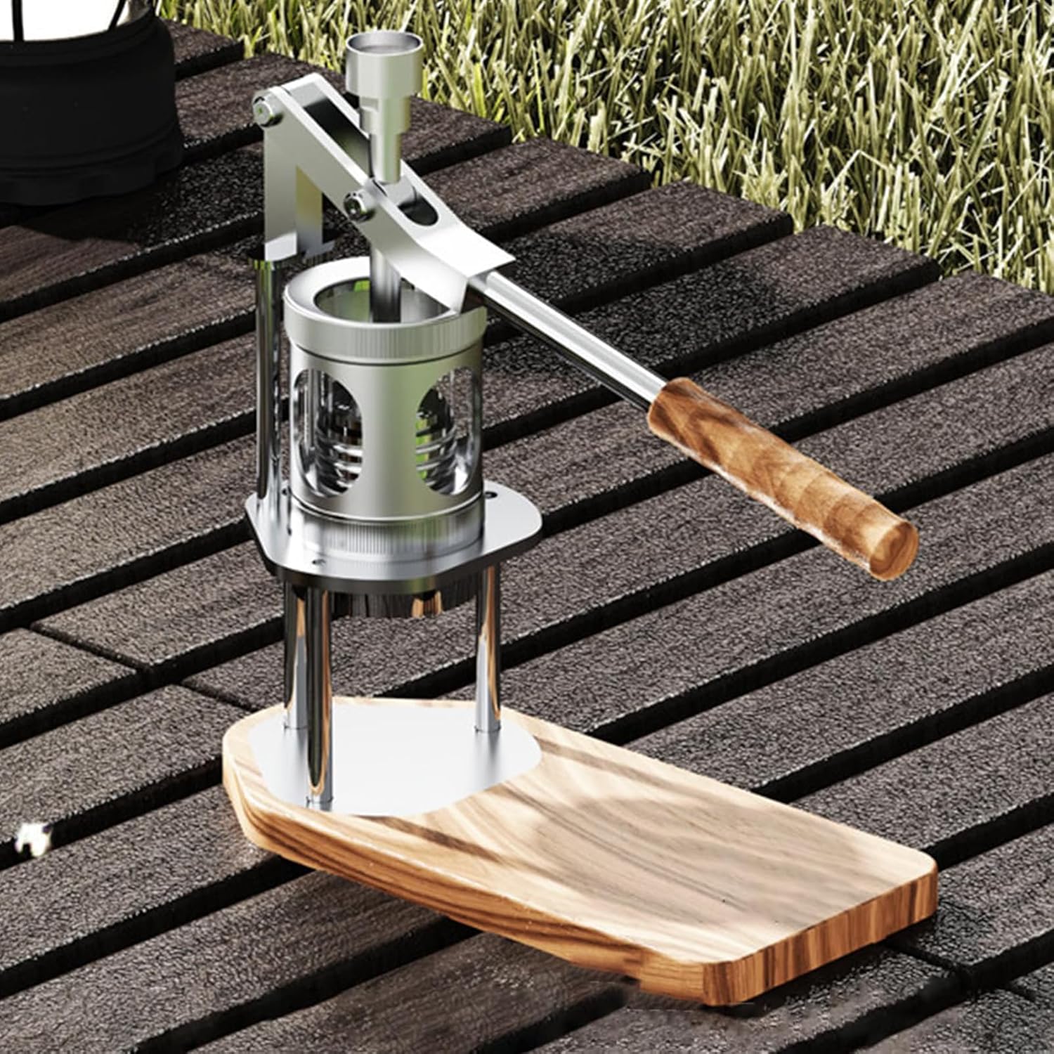 Portable Manual Coffee Machine, Lever Press Mini Manual Espresso Machine With Pressure Gauge, 6-9 Bar, For 51mm Or 58mm Bottomless Portafilter, For Home Travel Camping Office (58mm)