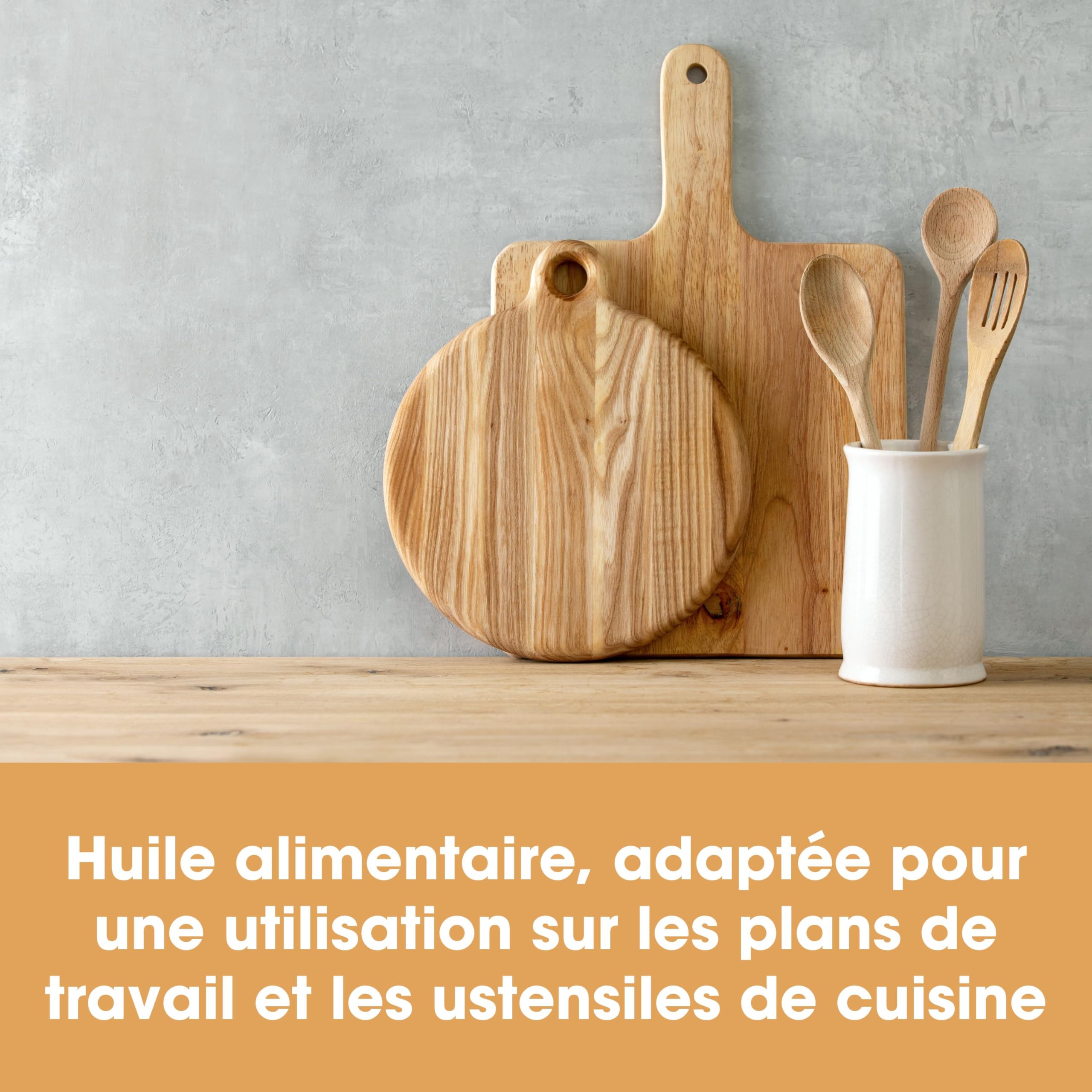 Furniture Clinic Huile de plan de travail 250ml - Huile de séchage rapide sans danger pour aliments pour plans de travail en bois