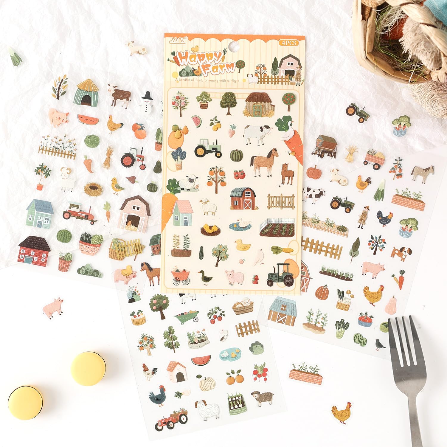 Scrapbook Stickers for Journaling Supplies, 24 Pages Daily Life Themed Journaling Stickers for Scrapbooking, Junk Journal Supplies,Planner,Laptops (Serene)