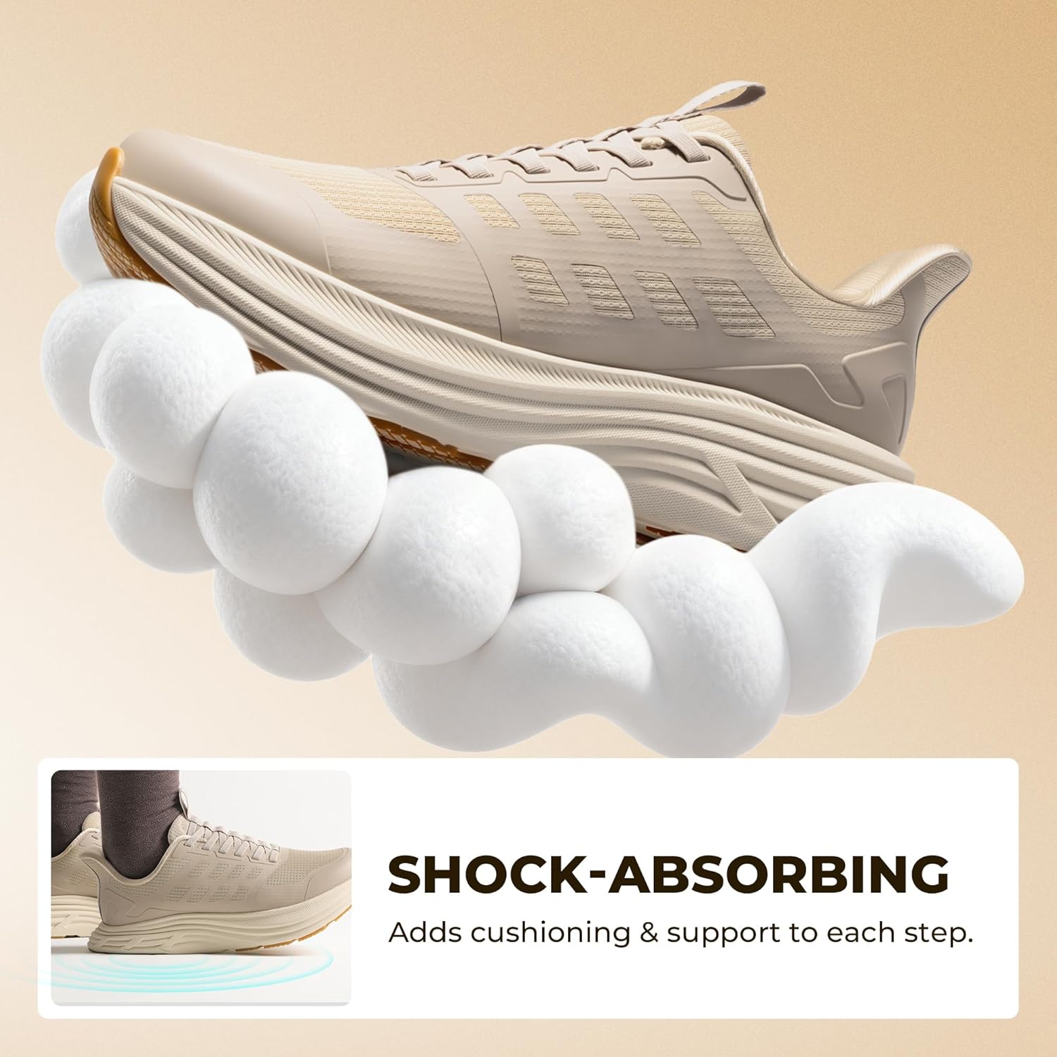 NORTIV 8 Men's Slip On Walking Shoes Cushioning Hands Free Non Slip Comfortable Workout Running Tennis Jogging Athletic Gym ActiveFloat Fashion Sneakers - Image 5