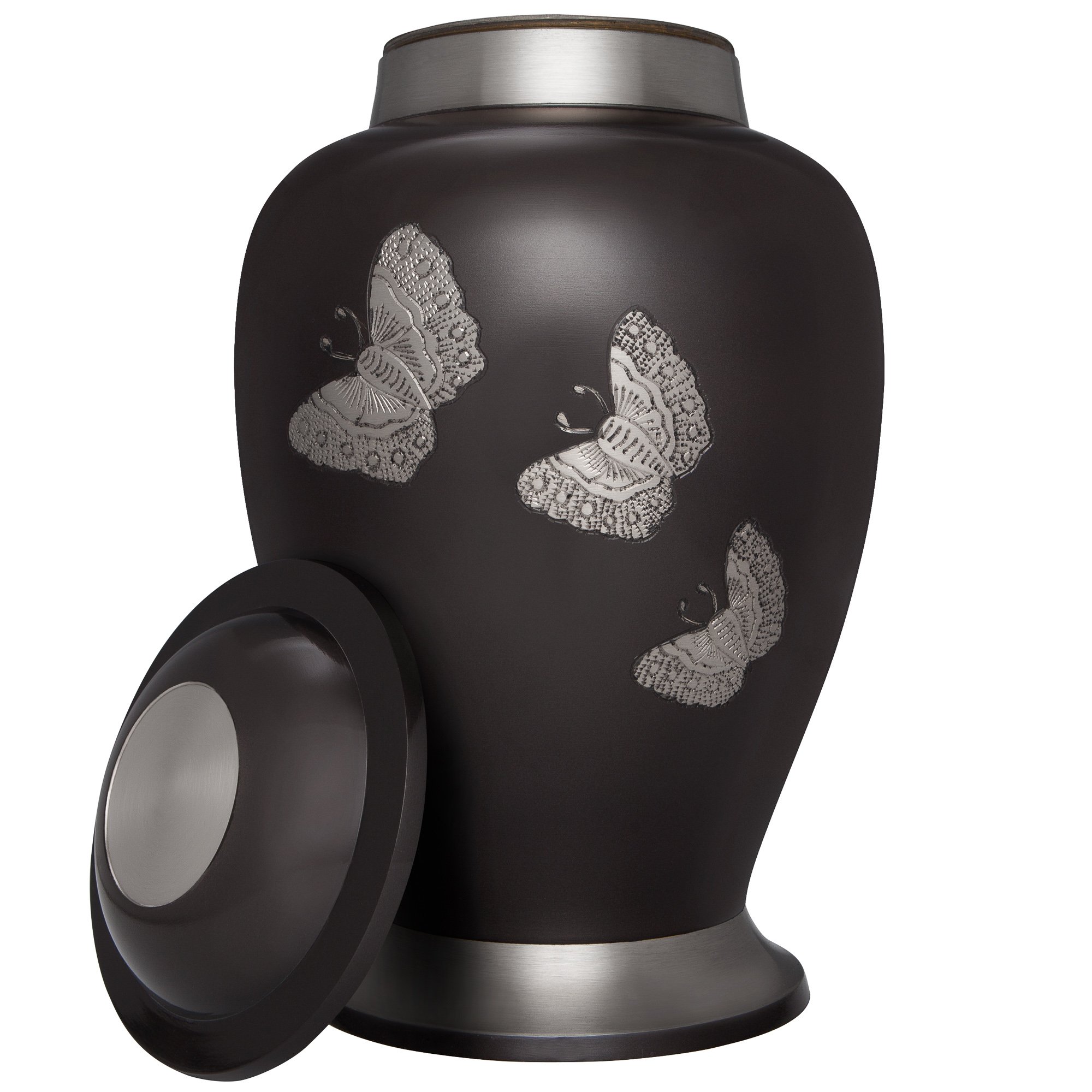 Liliane Memorials Urna Farfalla In Alluminio – Grande, Capacità 200 Pollici Cubi, Altezza 26 Cm