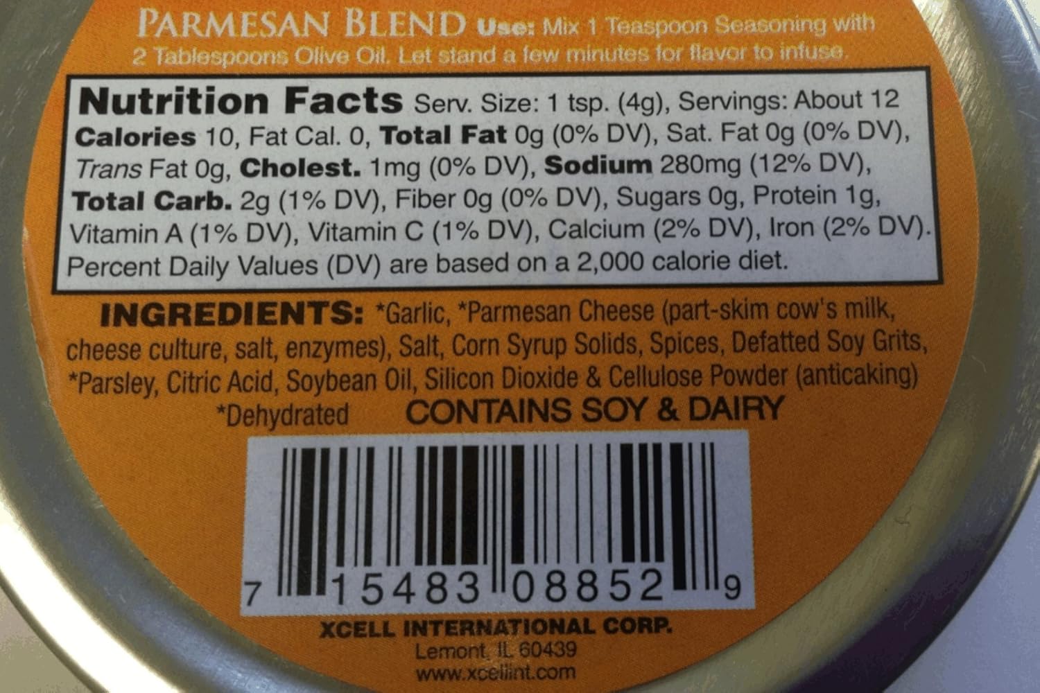 Dean Jacob's Parmesan Bread Dipping Tin - Pack of 3