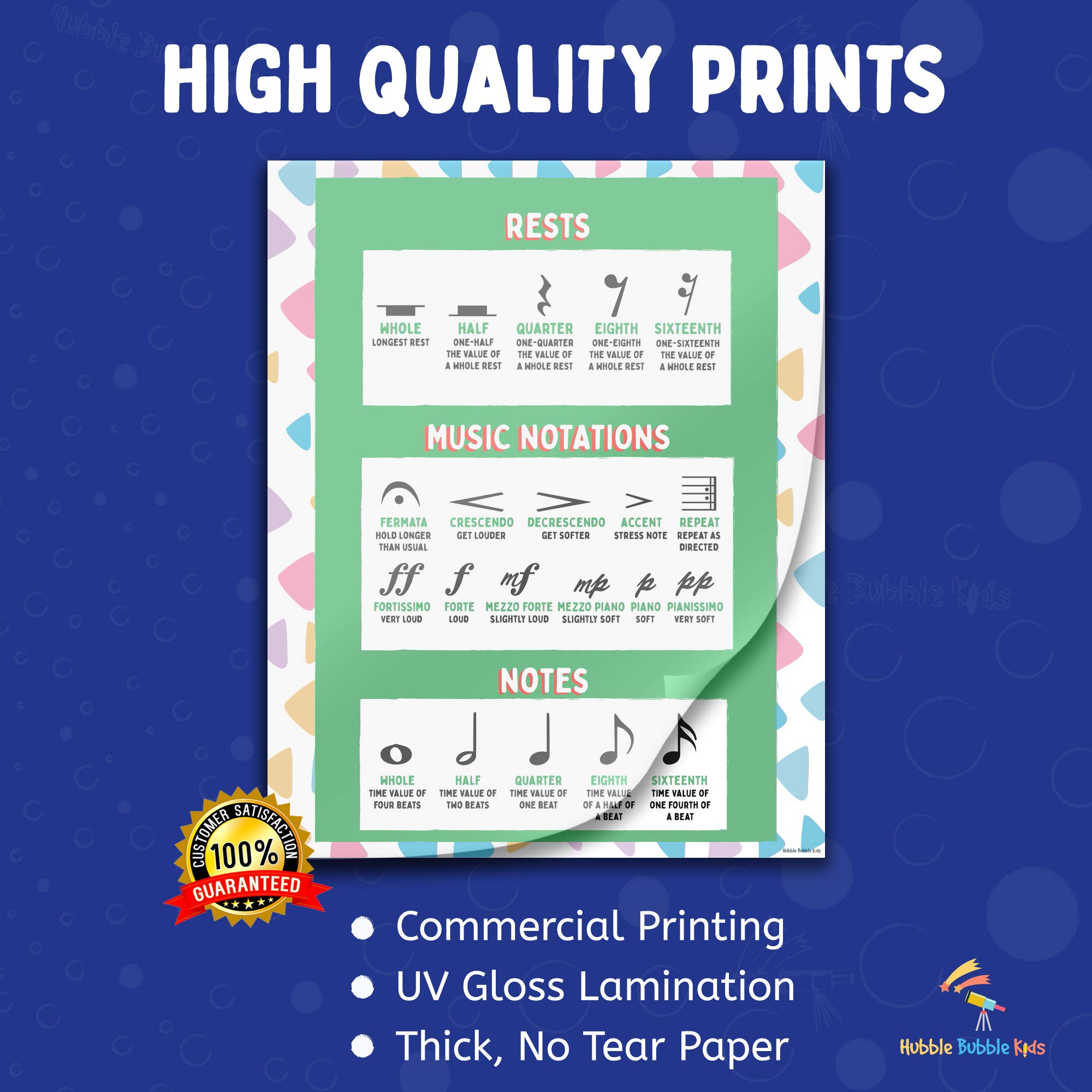 6 Music Posters for Classroom Music Teacher Supplies Include 3