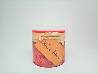 Red Timber Pillar Candle