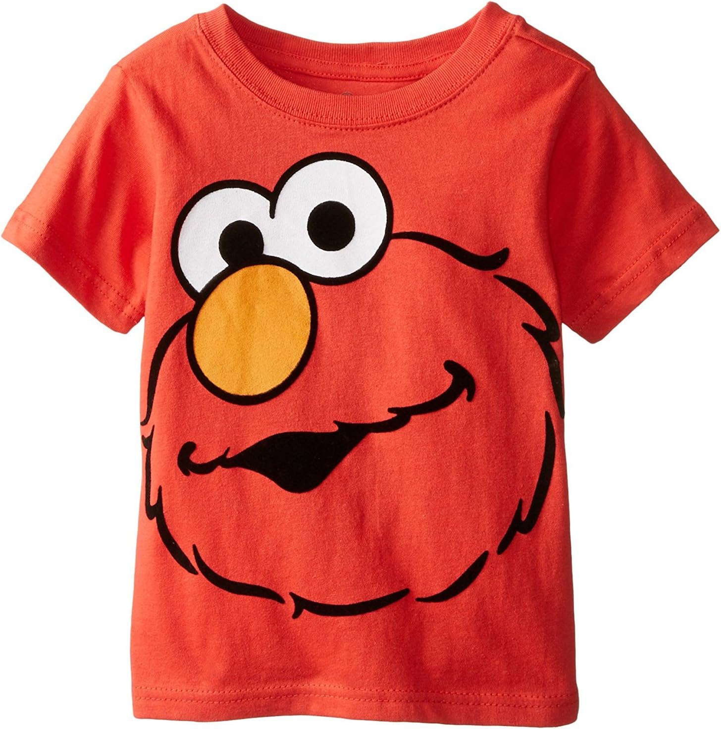 Sesame Street Boys' Short Sleeve Elmo Face T-Shirt