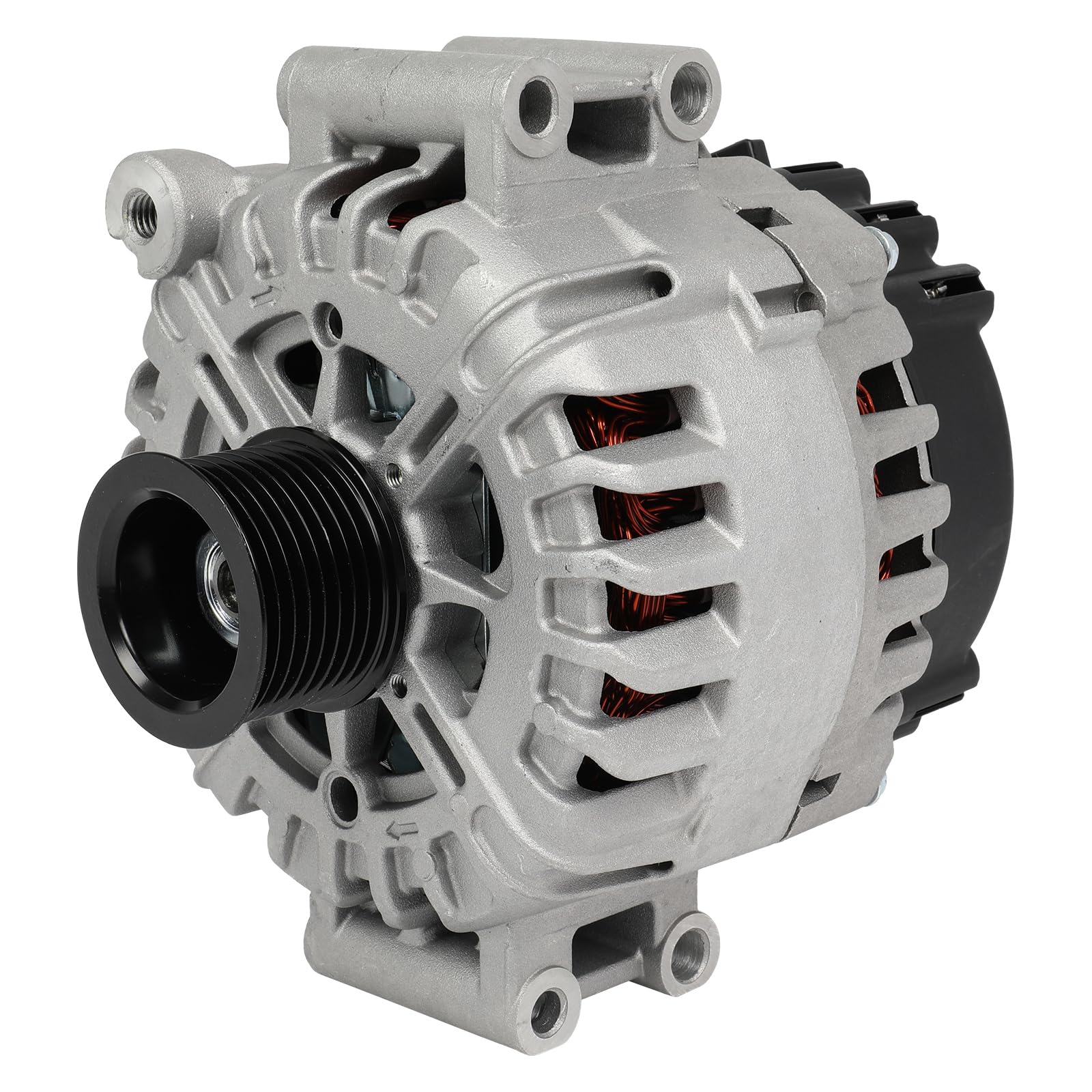 SCITOO Alternator Fits for BMW for 740i 3.0L 2011-2015,for BMW for 740Li 3.0L 2011-2015,for BMW for X6 3.0L 2008-2010 12V 230Amp CW 8 Pulley Grooves High Output Alternator TG23C018