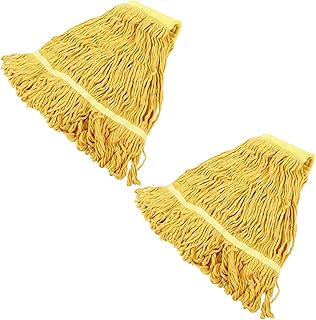 HOLIDYOYO 2pcs Replacement Mop Head Cleaning Mop Replacement Mop Refill Accessory Thicken Mop Refills Cloth Mop Heads Mop Pads Refill Commercial Cotton Mop Head Cotton Yarn