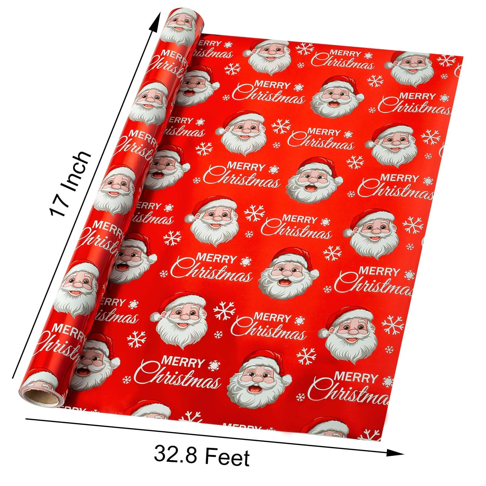 Red Wrapping Paper Roll - 43cm X 10 M - Recyclable Paper Perfect For