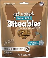 Get Naked Biteables Senior Joint Health Soft Chews for Dogs - Real Chicken, Green Lipped Mussel, Easy Chew 6oz