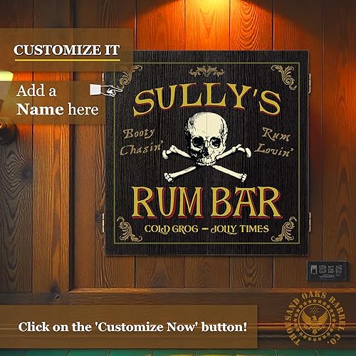 Vista 65 de THOUSAND OAKS BARREL CO. Juego de diana y gabinete personalizado con 6 dardos de punta de acero