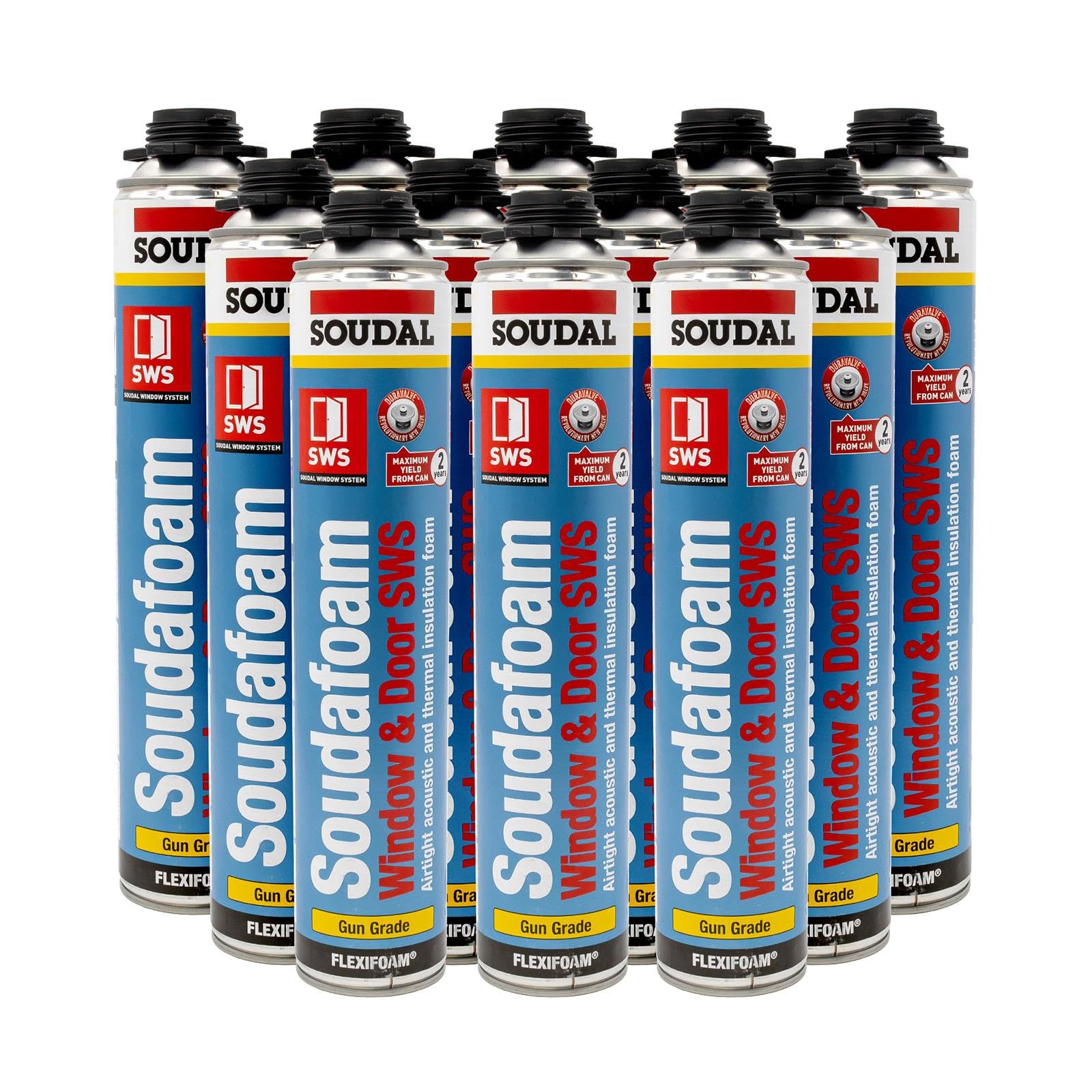 Soadal Soudafoam Window & Door SWS (Gun Grade) - 12 Pack