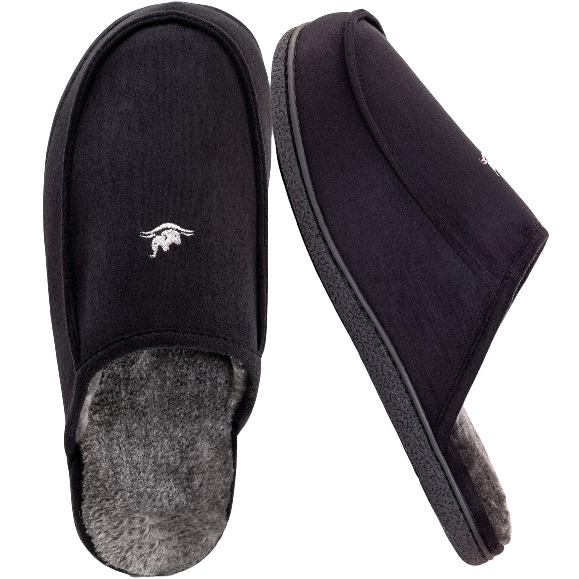 EUROPEAN SOFTEST Men's 80D High Density Memory Foam House Slippers, Indoor Outdoor Slip On Clog House Shoes