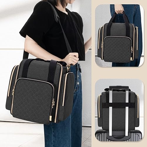 Miniatura 5 de LUXJA Bolsa de maquillaje con 4 fundas extraíbles Gris