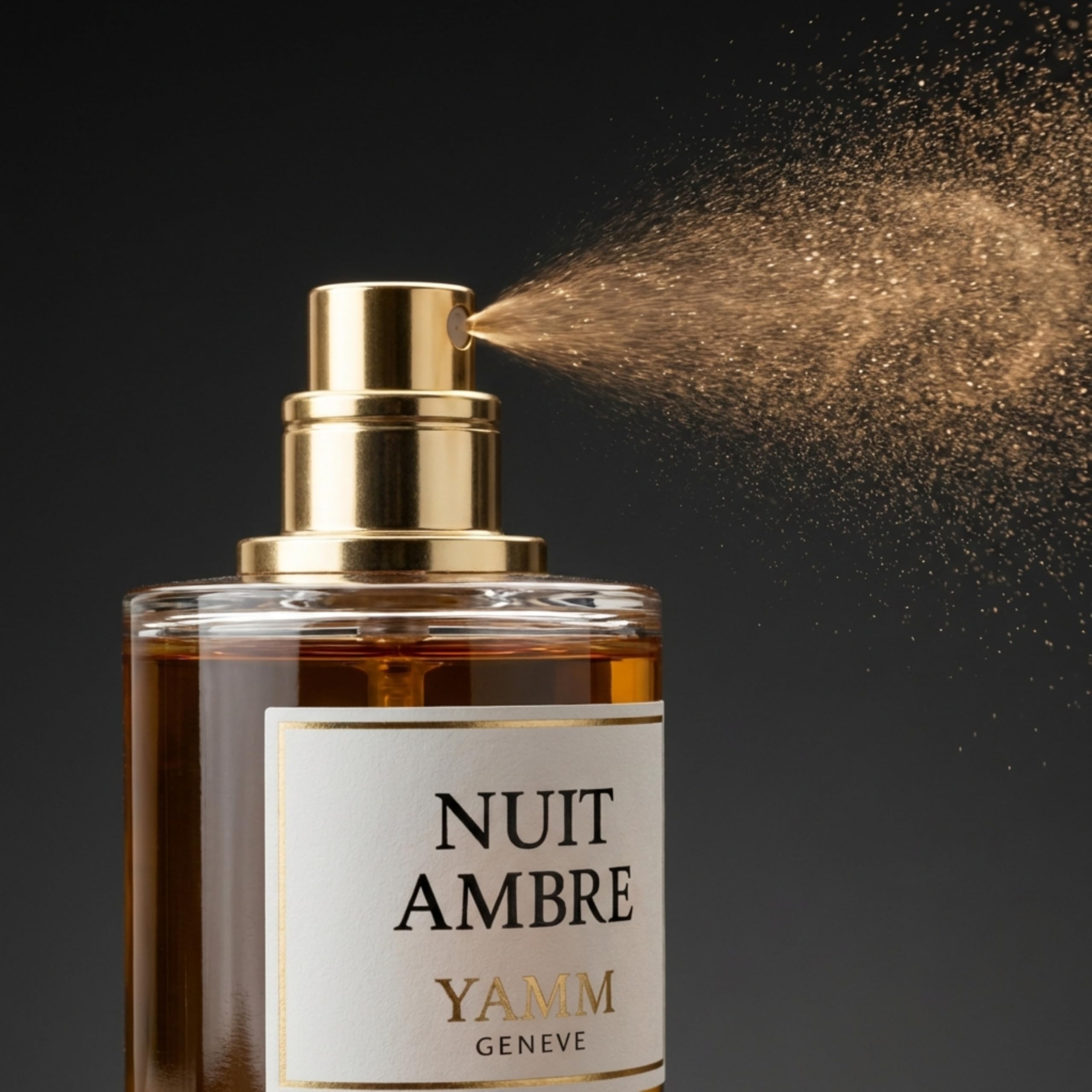 Nuit Ambre | Extrait de Parfum 50 ml | Parfum Mixte Homme & Femme | Bergamote, Rose de Damas & Ambre gris | Notes Ambrées, Florales & Boisées | Luxe & Longue Tenue