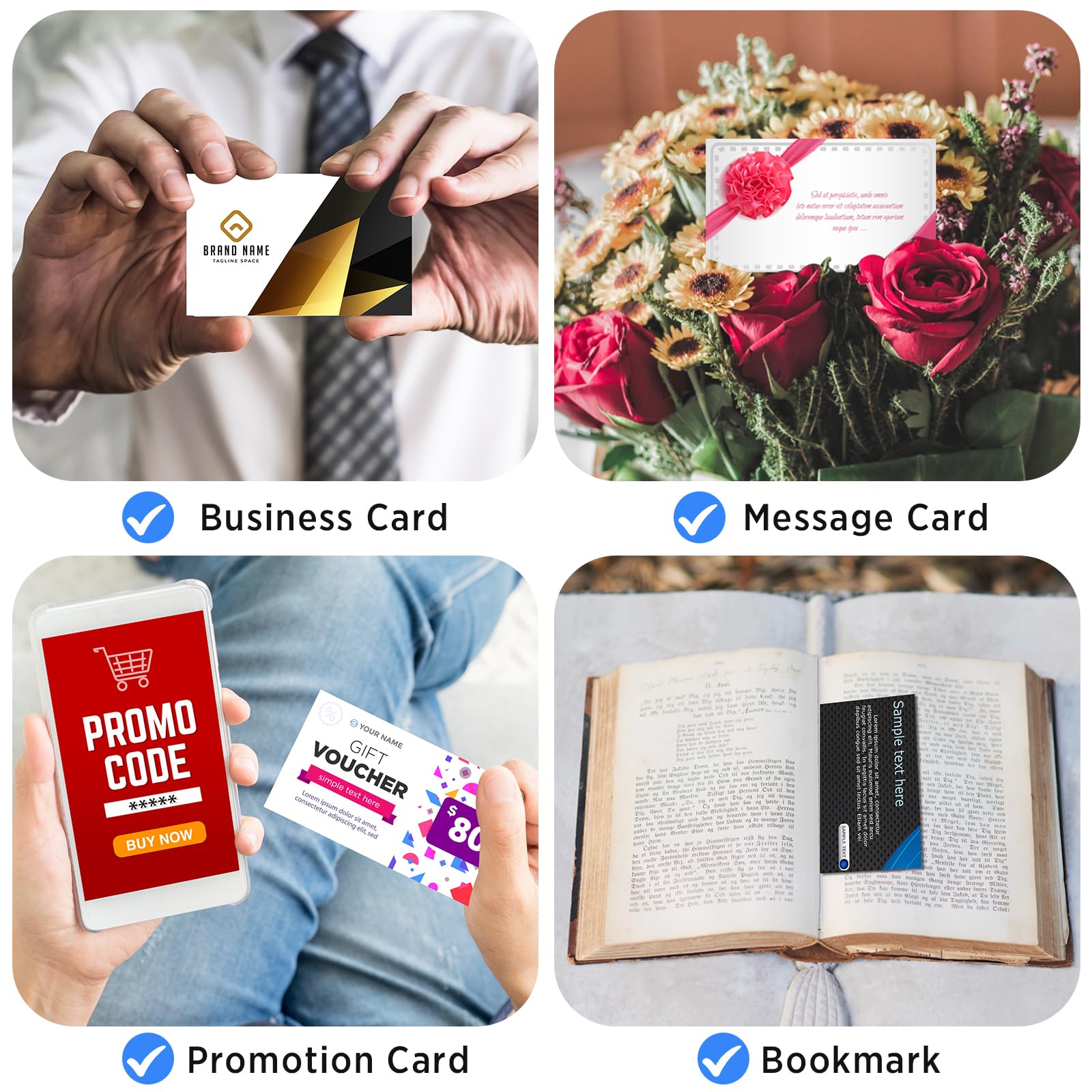 gisgfim 1500 tarjetas de visita en blanco imprimibles de 3.5 x 2 pulgadas, color blanco mate, papel perforado, compatible con impresora láser y de inyección de tinta, impresión de doble cara, peso