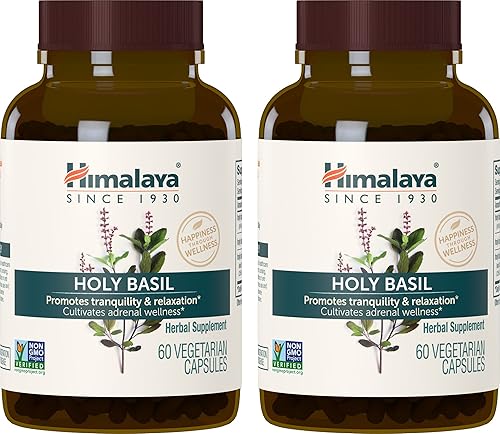 Miniatura 10 de Himalaya Albahaca sagrada  Tulsi suministro de 1 mes orgánico USDA suplemento sin OMG polvo y extracto de albahaca 100 sagrada para aliviar la calma