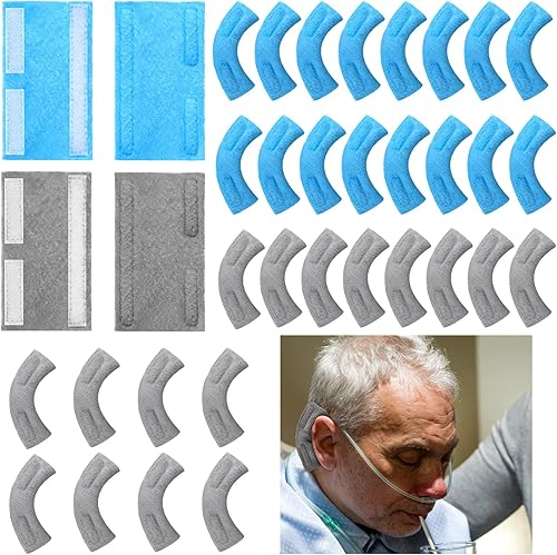 Paquete de 32 almohadillas de cánula nasal, almohadillas de oxígeno suave, almohadillas de oxígeno cómodas, almohadillas de oxígeno para los Paquete de 32 almohadillas de cánula nasal, almohadillas de oxígeno suave, almohadillas de oxígeno cómodas, almohadillas de oxígeno para los