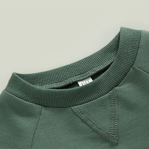 Miniatura 5 de FIOMVA Ropa de primavera y otoño para bebé niña y niño ropa de algodón sólido de manga larga mameluco básico