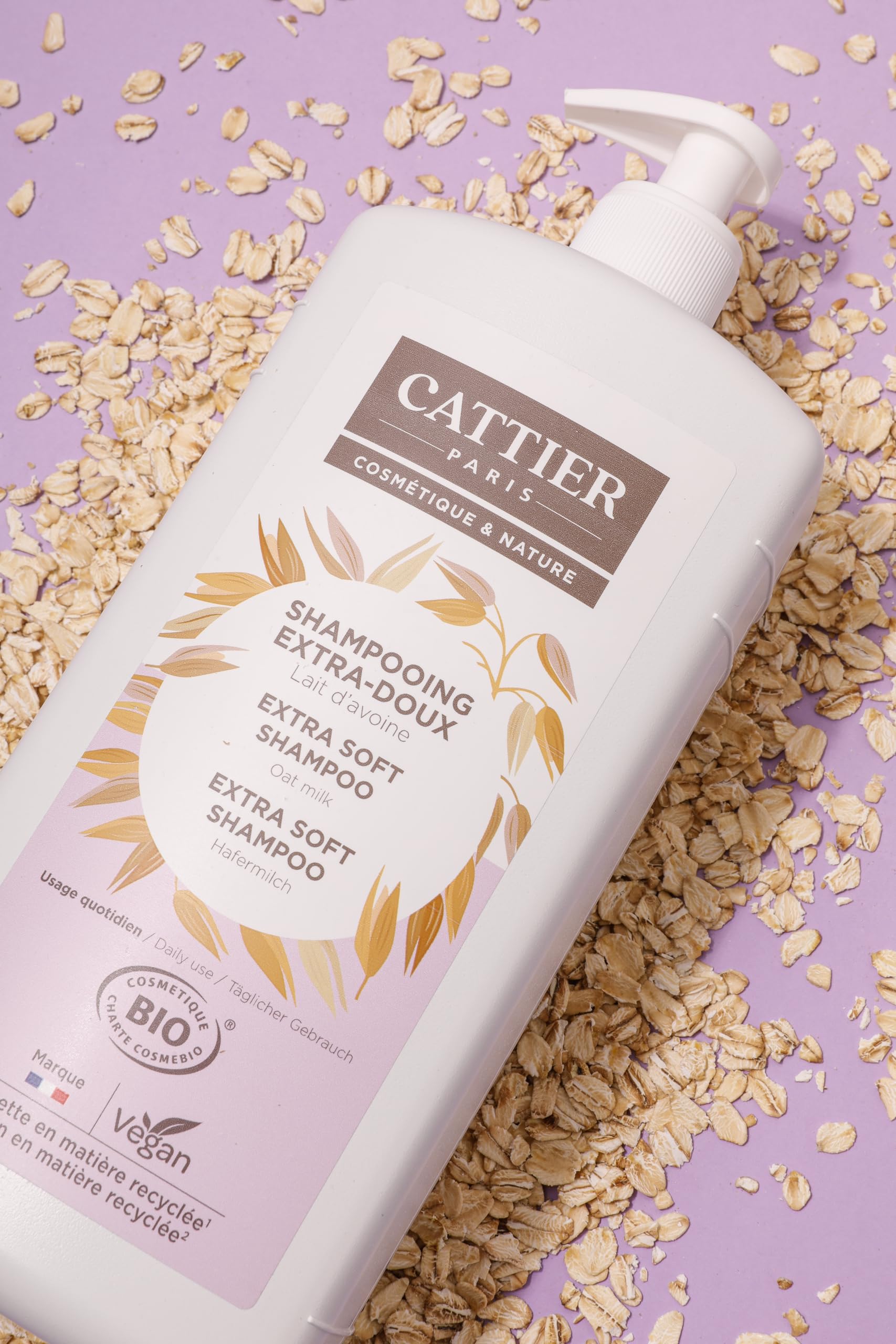 Cattier - Shampooing Extra Doux Usage Quotidien - 1 Litre