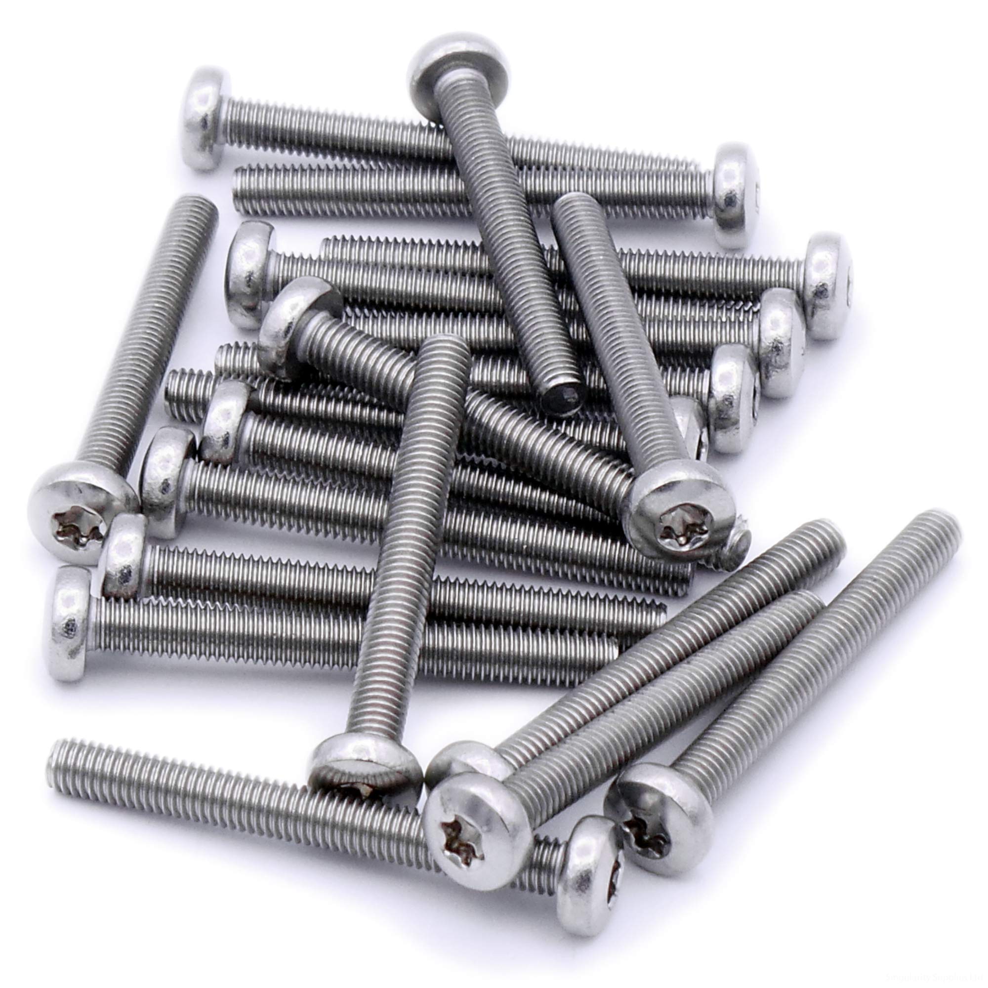 Singularity Supplies M2.5 (2.5Mm X 20Mm) Tx Pan Machine Screw (Bolt) - Stainless Steel (A2) (Pack Of 20)