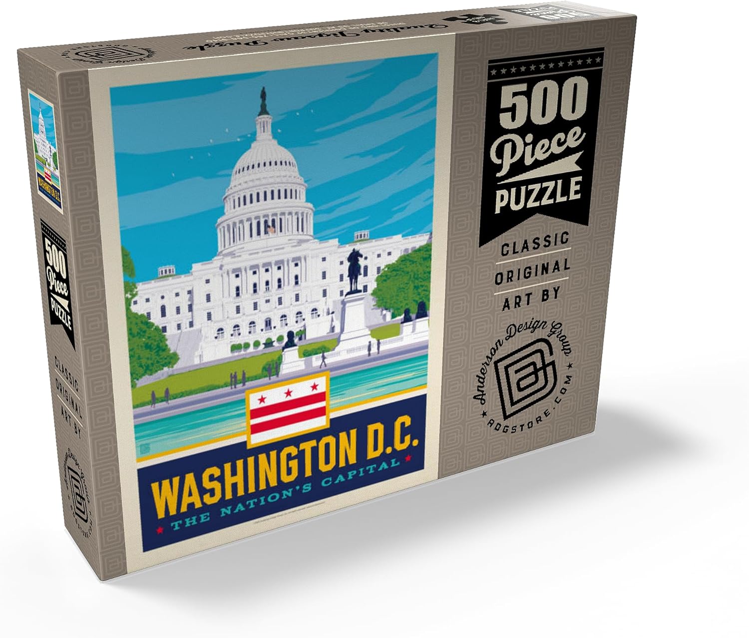 MyPuzzle Washington, DC: State Pride - Premium 500 Piece Jigsaw Puzzle for Adults