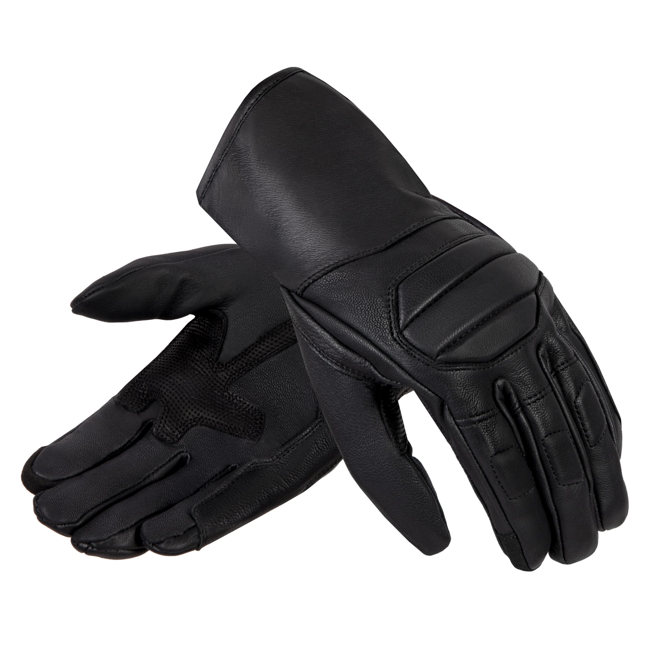 OZONE MOTO Rookie II Junior Guanti da Moto Bambini | Pelle di Capra | Protezione Caviglia in Schiuma | Costruzione Anatomica | Pad Compatibili con il Touchscreen