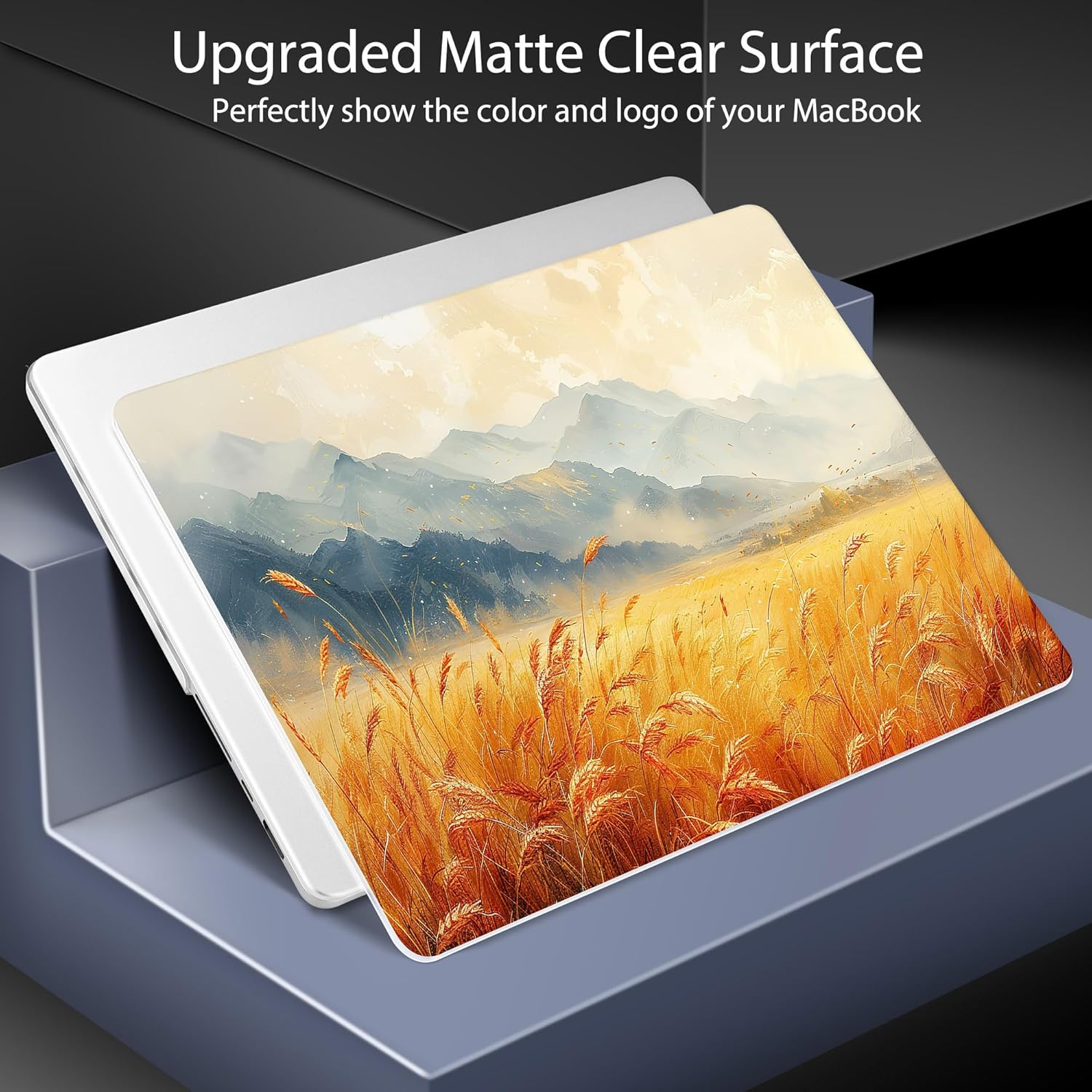 for MacBook Pro 16 inch Case M1 M2 M3 M4 M5 Pro/Max with Liquid Retina XDR, Release 2021-2025 2026 A3429 A3428, Hard Shell Case with Screen Protector & Keyboard Cover, Wheat Field