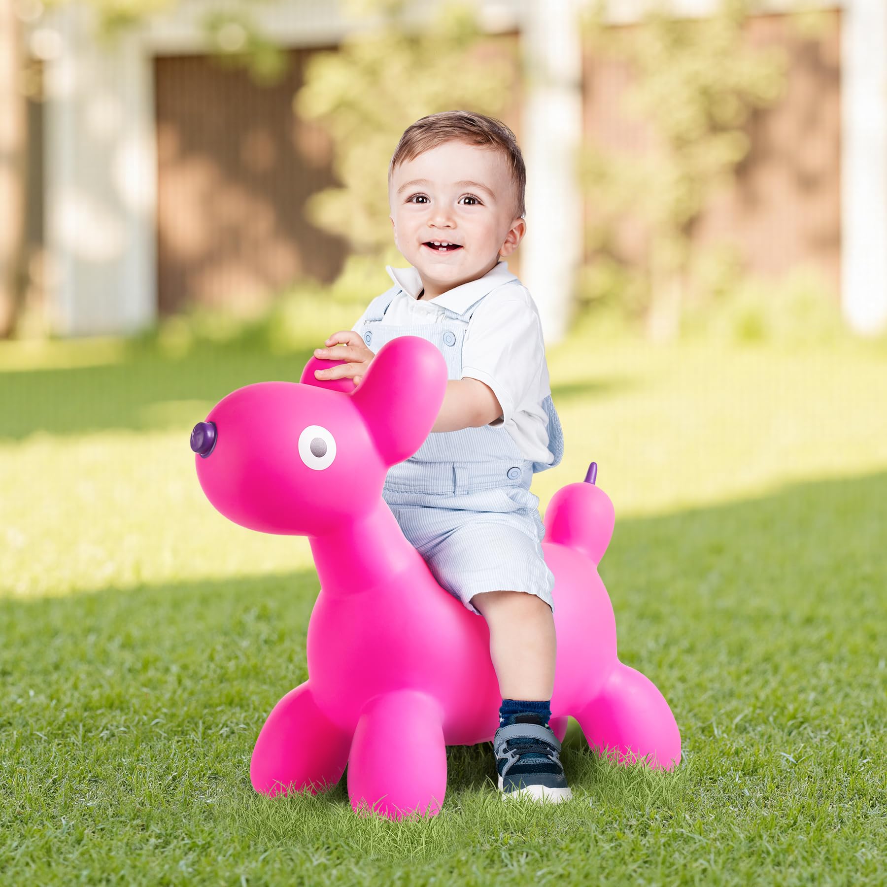 U&C Palnet Animal Hopper Dog Bouncy Dog Ride on Toy for Kids 18 Months -6 Years - Image 6