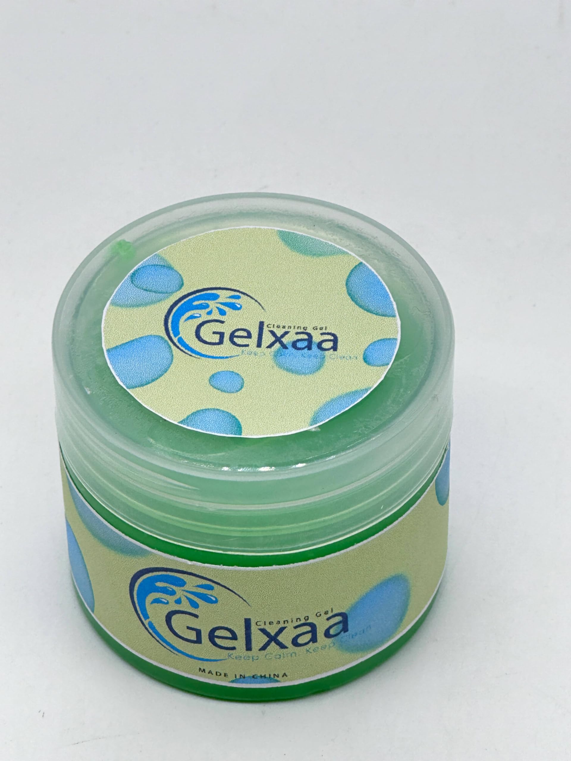 Gelxaa Slime for Universal Cleaning - Car Vents, Dashboard, Cup Holders, PCs, Tablets, etc. (Green), Blu-001