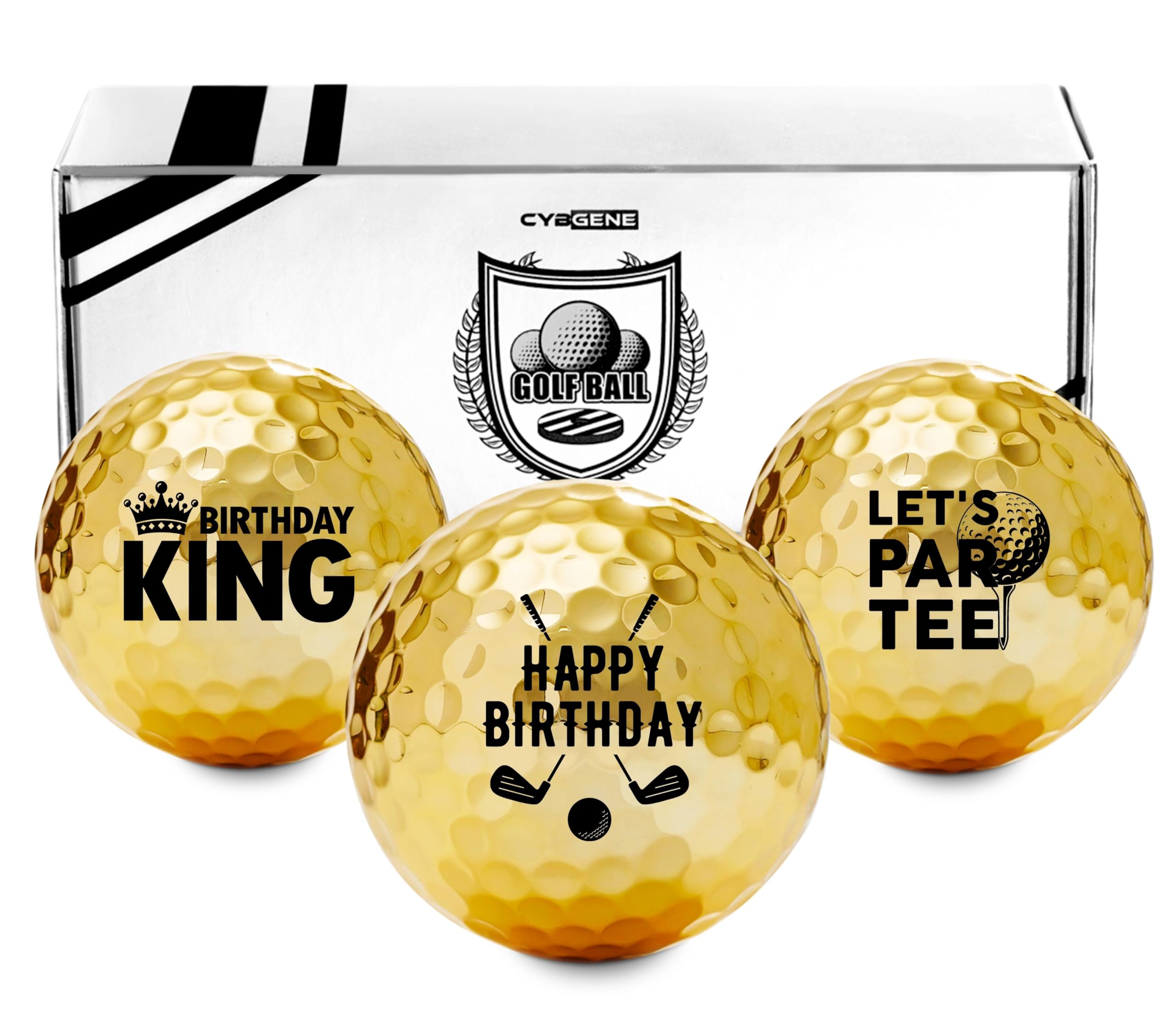 CybGene Birthday Gifts Golf Balls Set for Him, Golf Gifts for Men, Cool Accessories for Golfers, Birthday Golf Balls for Golf Lovers, Dad, Grandpa, Boyfriend, Husband, Brother, Uncle, Boss