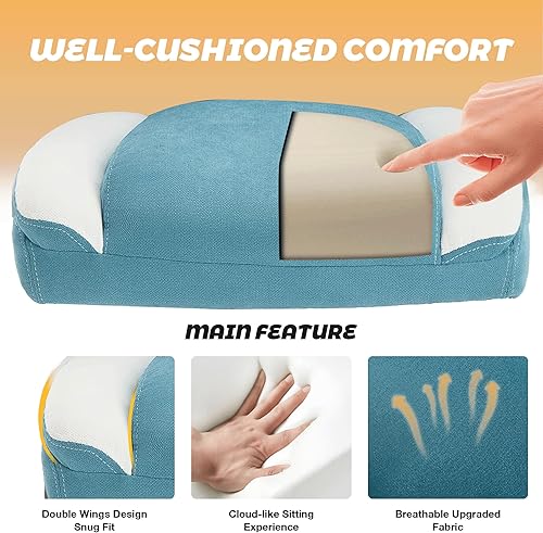 Miniatura 4 de Silla de oficina ejecutiva grande y alta, silla de escritorio resistente, asiento ancho, reposabrazos abatibles para silla de juegos de computadora,