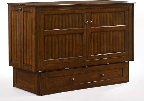 Night & Day Furniture Daisy Queen Murphy Cabinet Bed - Black Walnut (MUR-DSY-QEN-BWT-COM)