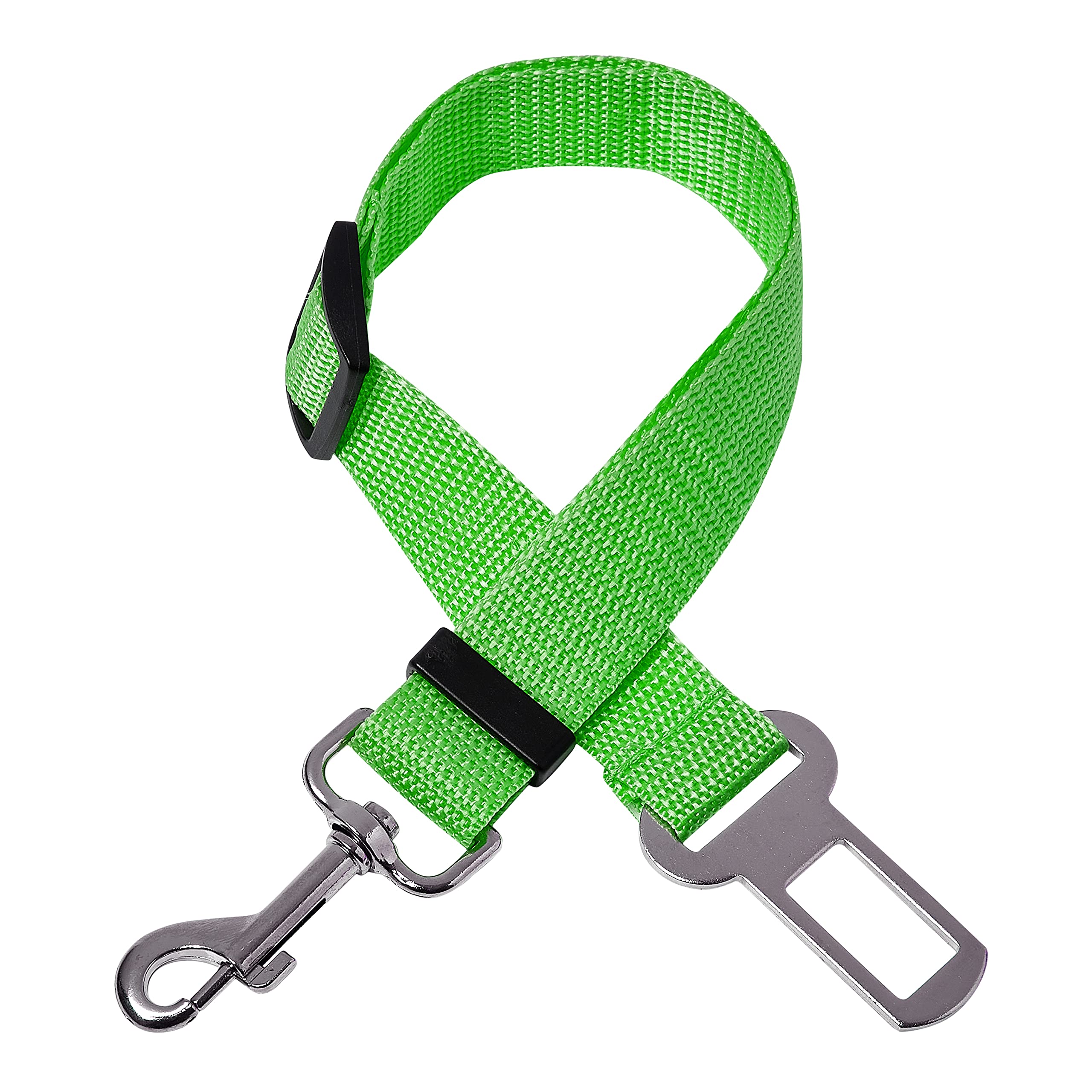 Ultra 1 Green Dog Seat Belt Adjustable Pet Car Seatbelt Dog Harness Safety Leads Cat Vehicle Travelling Leash 40cm to 53cm Dog Seat Belt for Car Dog Seatbelt Car Restraint Pet Accessories for Dogs