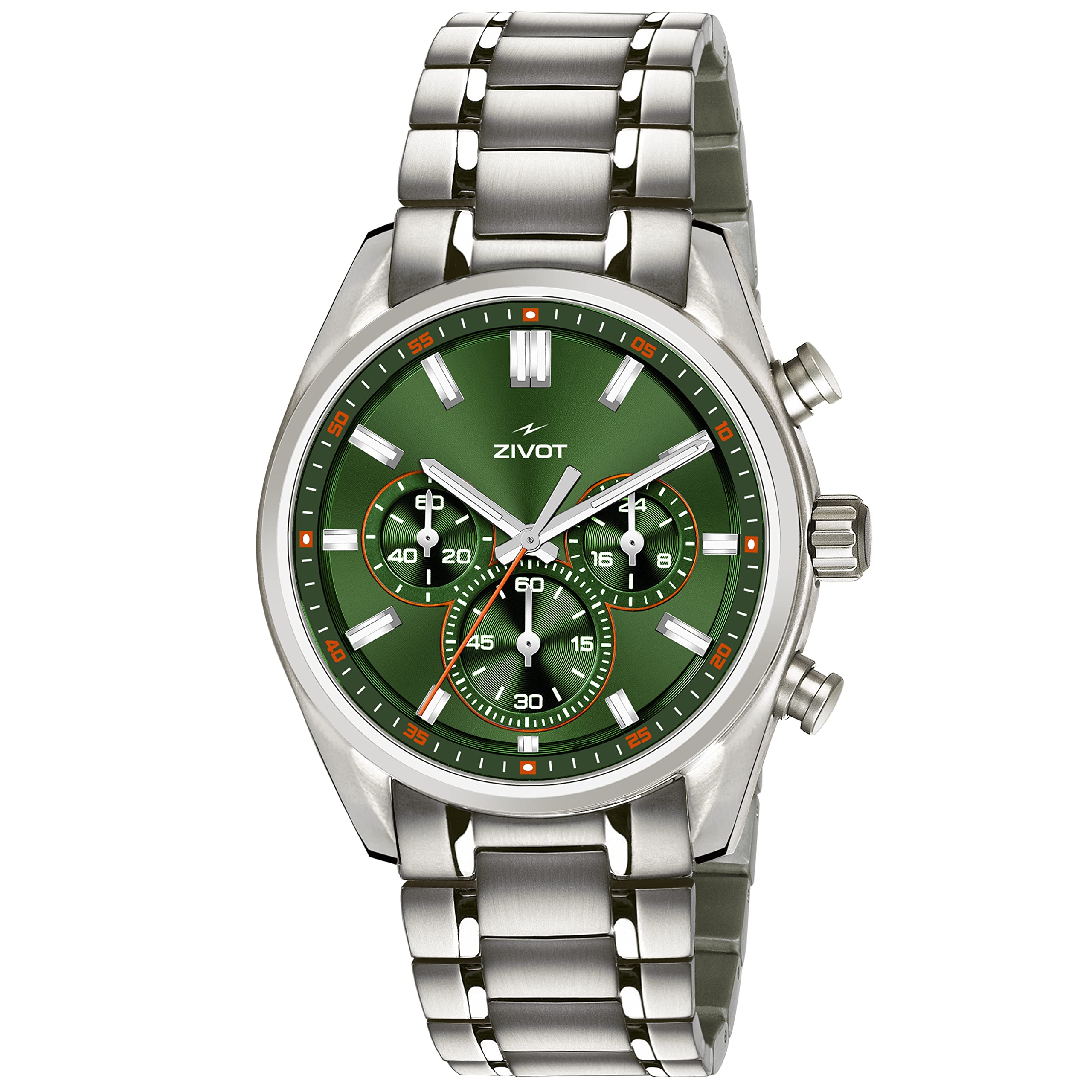 ZIVOT-Z-0083 Stylish Luxury Analog Latest Perfect Silver Bezel and Green Designer Dial with Wriest Watch for Mens Boys (B0C24HF755) Amazon Price History, Amazon Price Tracker