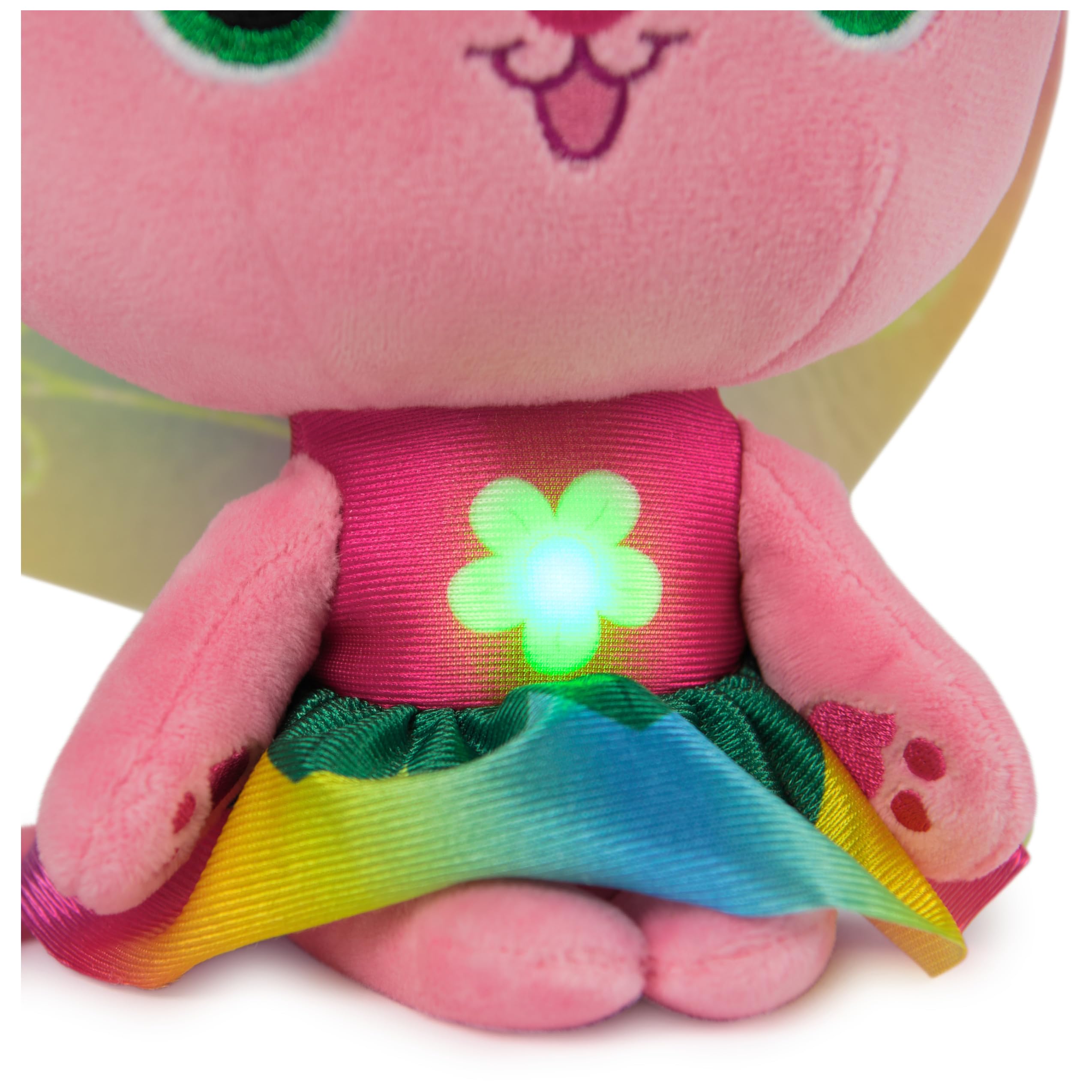LA CASA DE MUÑECAS DE Gabby - Peluche Arcoíris Hada Gatina de + 35 cm con Luces y Sonidos - Juguetes Niñas 3 años + - Regalo Niña 3 años +