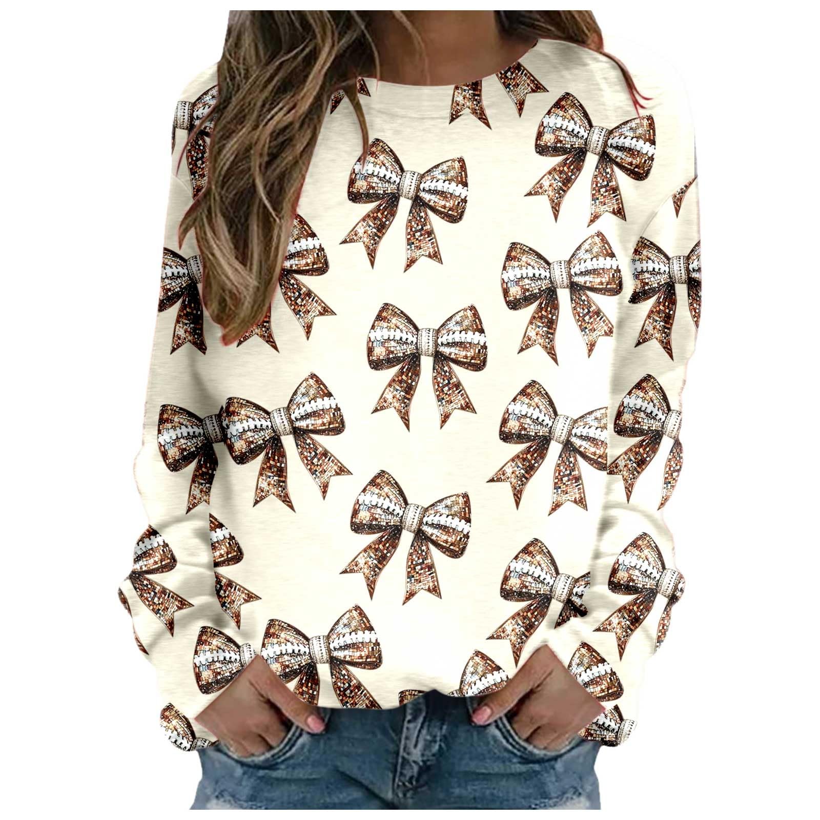Sweat à capuche femme beige sans capuche taille L imprimé - 4