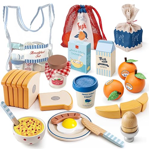Lehoo Castle Cuisine en Bois Enfant, Jeu d'imitation Jeux Fruits