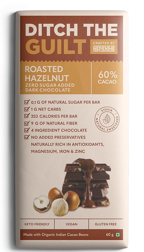 Nepenthe Coffee and Chocolates Ditch the Guilt Hazelnut Vegan Dark