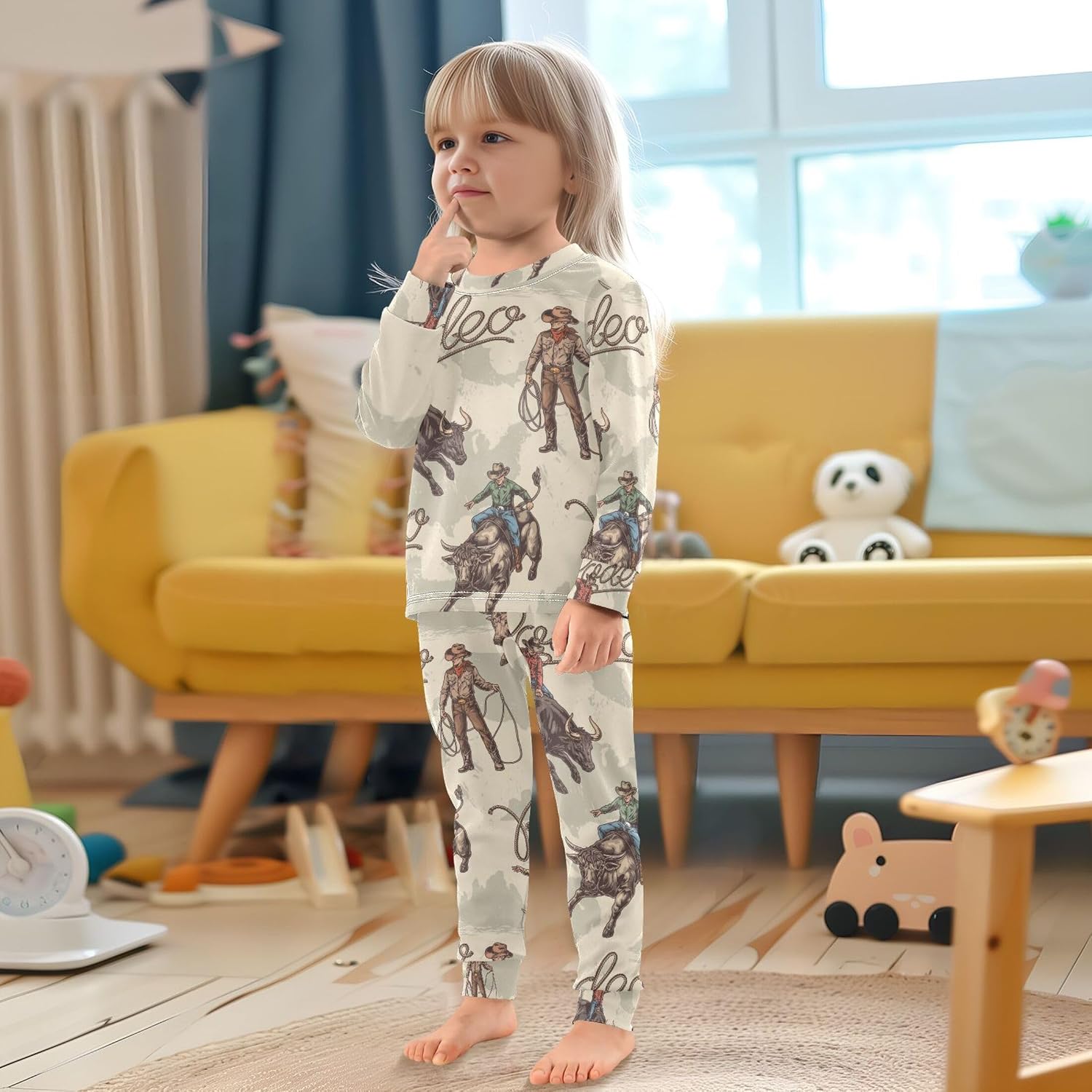 Pajama Sets Long Sleeve Top with Pants Cotton Soft Sleepwear 2 Piece Pjs Set