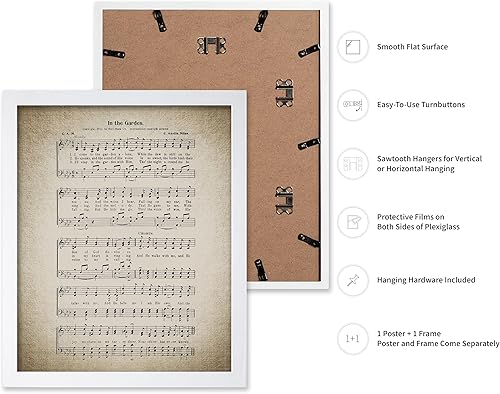 Miniatura 59 de Poster Master Póster vintage con texto en inglés «How Great Thou Art», impresión de partituras de música retro, arte de pared de himnario, regalo