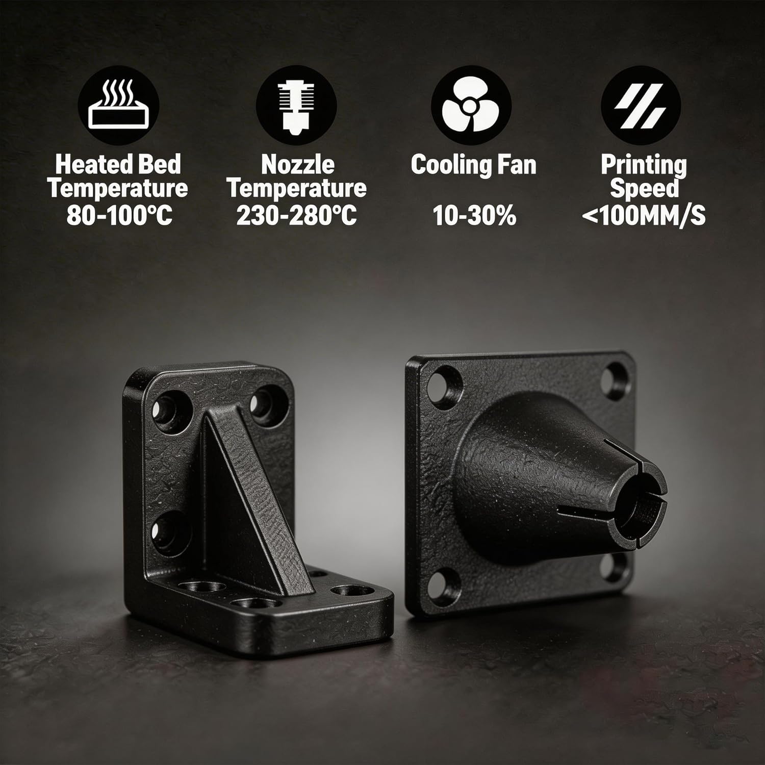 Carbon Fiber Polypropylene Filament 1.75mm, No Warping & Moisture Free Filament, Compatible with Bambu LAB, K1C,QIDI MAX3, FLASHFORGE Adventurer 5M, Prusa MK4 FDM 3D Printer, 700g, Black