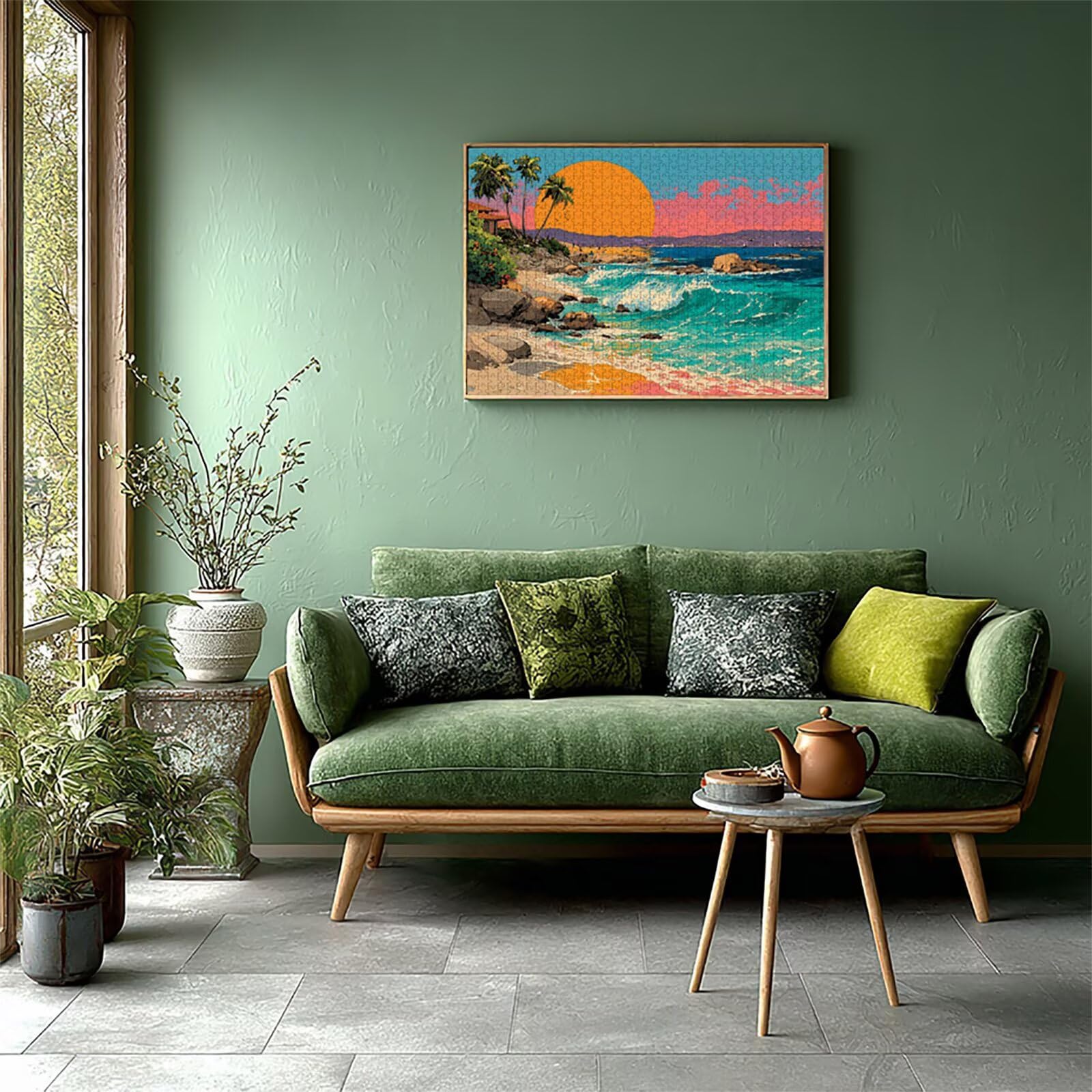 Ondas Puzzle Madera 5000 Piezas, Sunset Puzzle Adultos con Caja 156x105cm, Rompecabezas Desafiante, para Hombres Mujeres Adolescente, Juegos de Rompecabezas Creativos, Decoracion Hogar Regalo, 2-1479