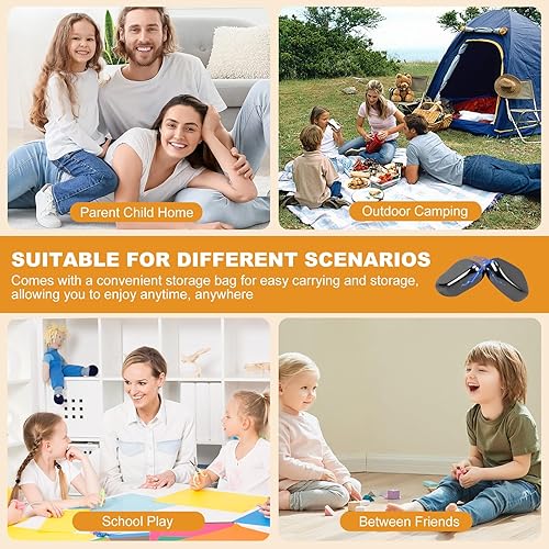 Miniatura 7 de Juego de ajedrez magnético, 24 piedras, 3 cuerdas y bolsa de almacenamiento portátil, juego de mesa de estrategia para noche familiar, uso para