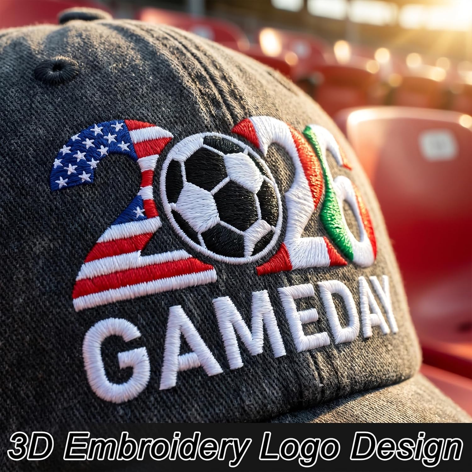 Embroidered Game Day Hat for Man, Women, Gifts for Sport Fans image 4